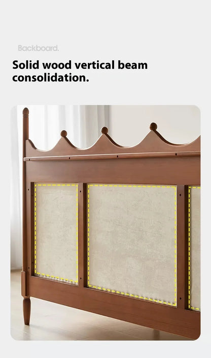 CrownRest™ Solid Wood Bed