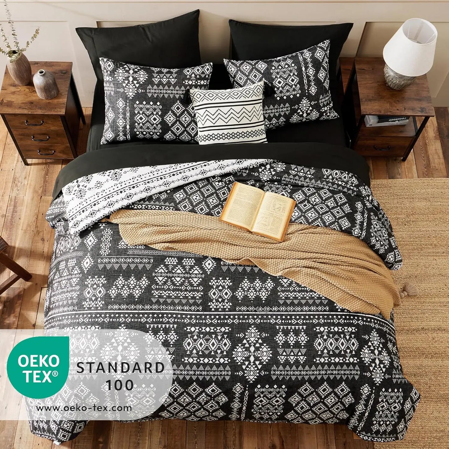 Sierra Nights Reversible Aztec Western 7-Piece King Comforter Set