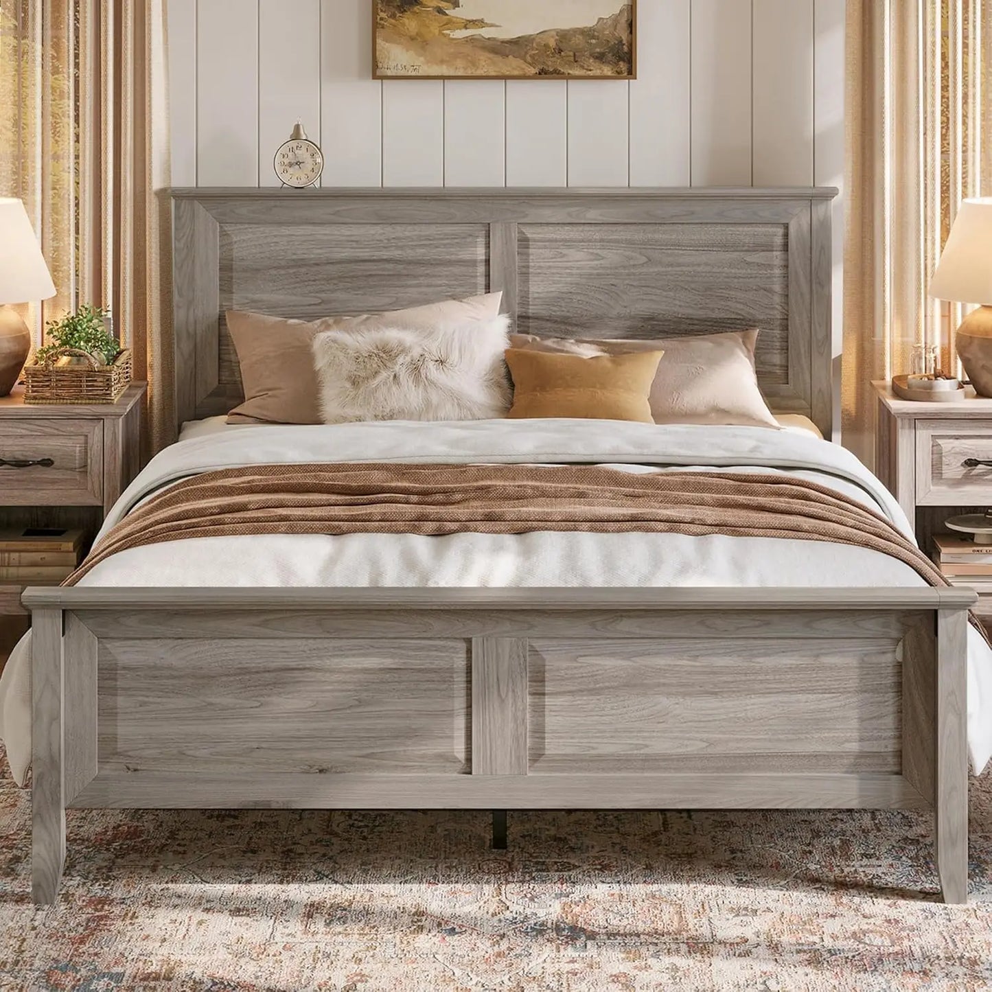 Whispering Dunes Farmhouse Bed Frame