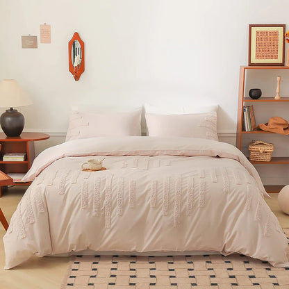 Stonefall Tufted Cotton Duvet Set