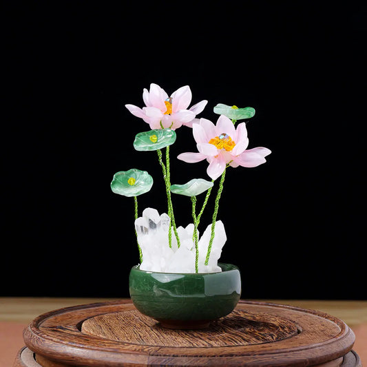 Clear Quartz Lotus Blossom