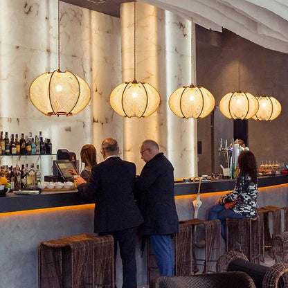 TerraWeave Lotus Pendant Light