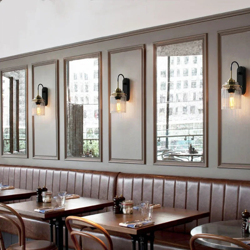 Arcéa Ribbed Glass Wall Sconce