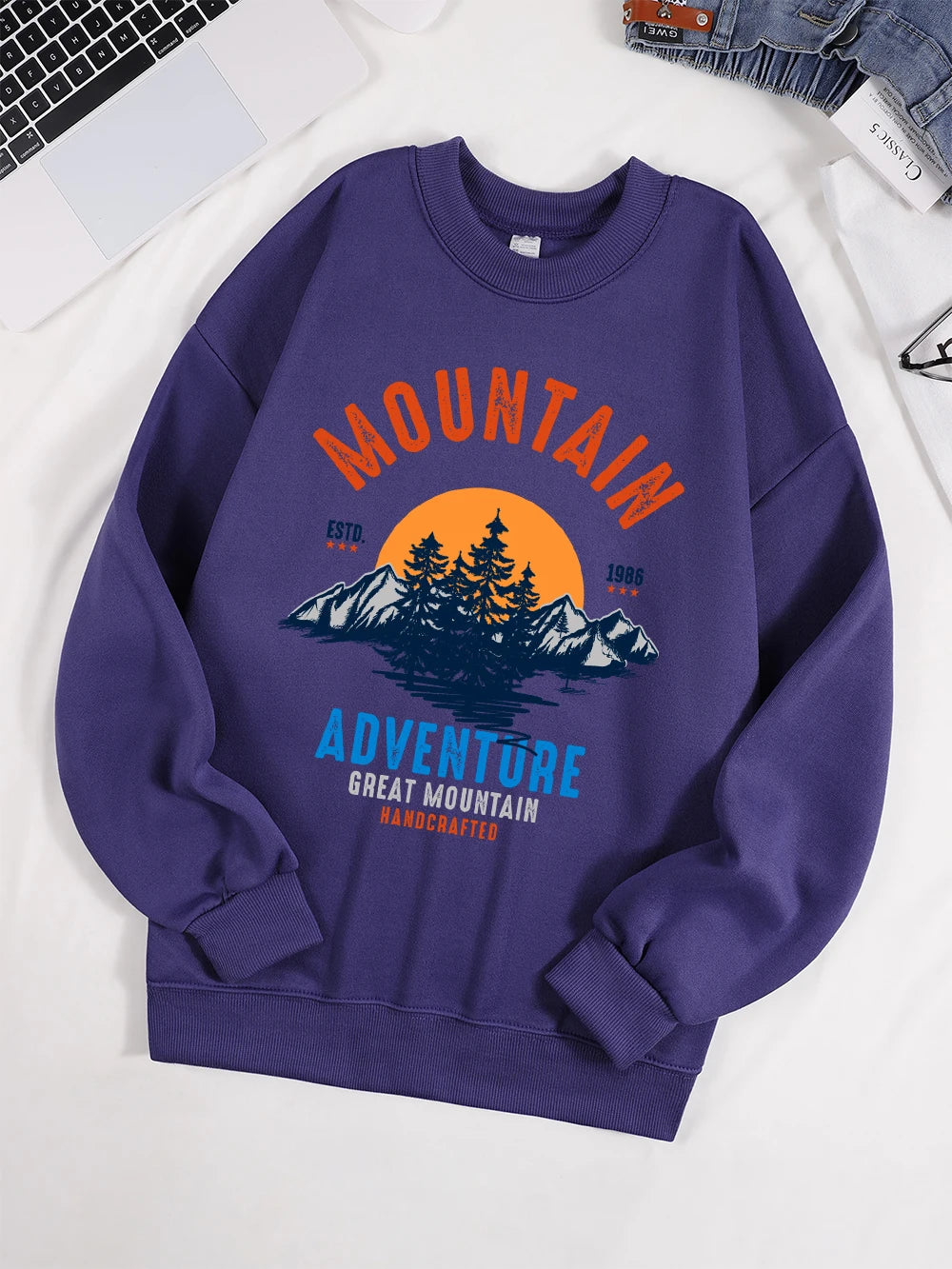 The Sunset Scenery In The Forest Sweatshirt