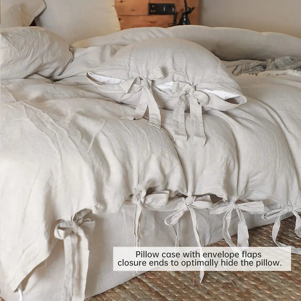 AURELIA Pure French Linen Duvet Cover Set