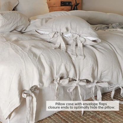 AURELIA Pure French Linen Duvet Cover Set