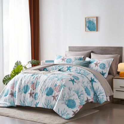 Coral Tide Starfish Bedding Set