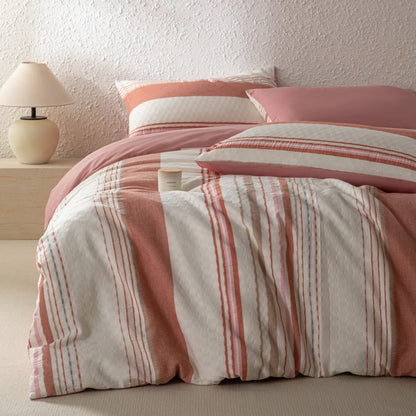 NORDÉLLE Cotton Stripe Duvet Cover Set