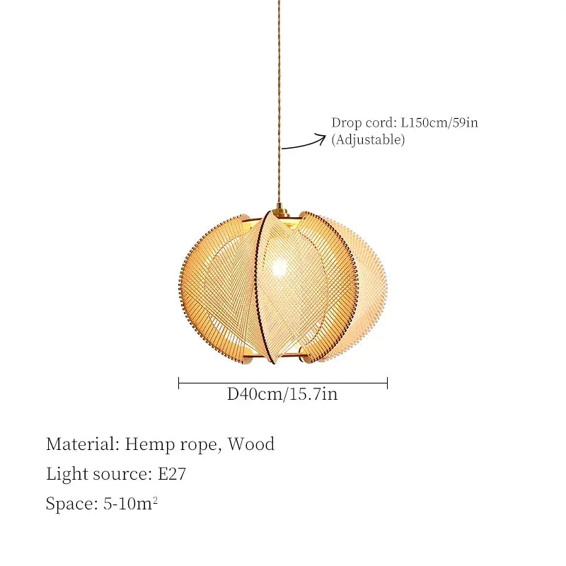 TerraWeave Lotus Pendant Light