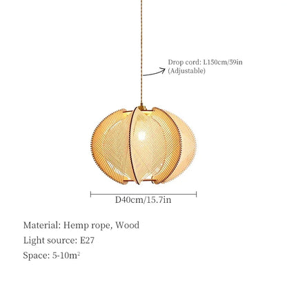 TerraWeave Lotus Pendant Light