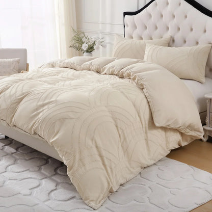 Velisse Textured Wave Duvet Set