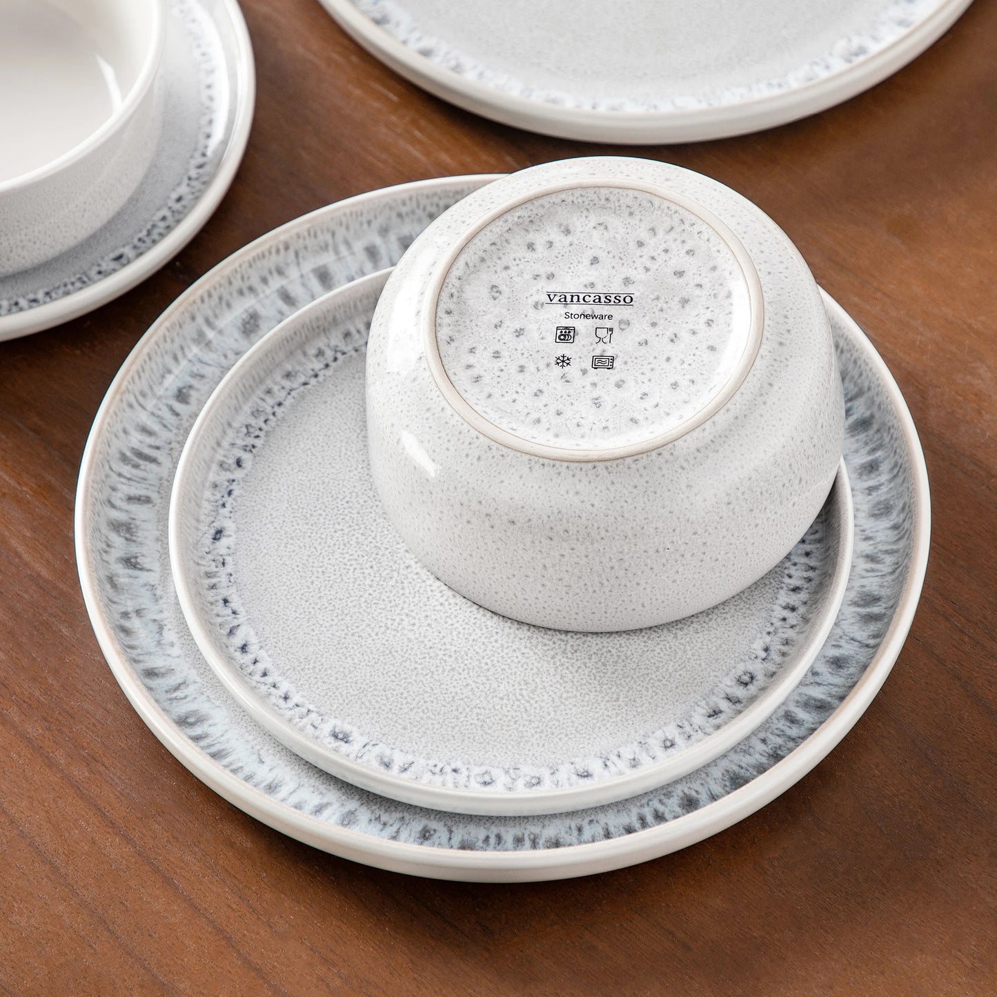 Frosted Mist Stoneware Dinnerware Set