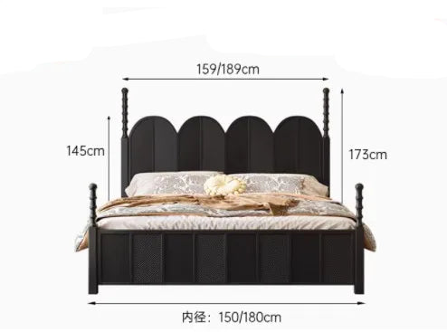The Noir Arch Manor Bed Frame