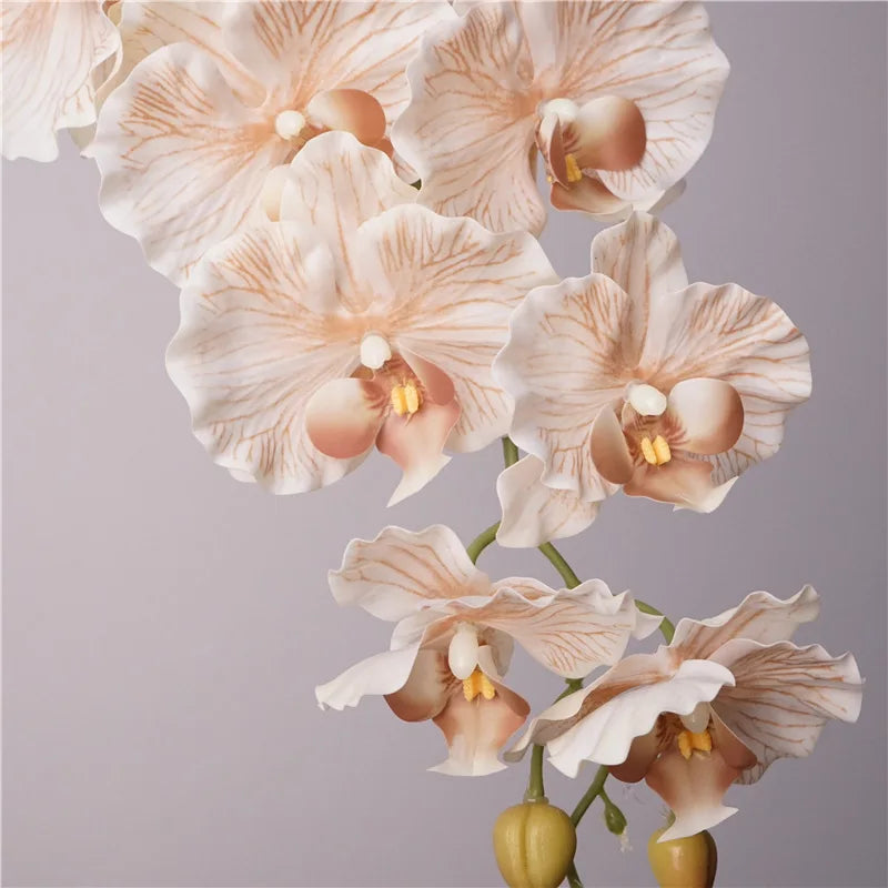 9 Headed Artificial Phalaenopsis Flower