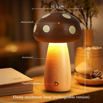 Glowshroom Wooden Night Light