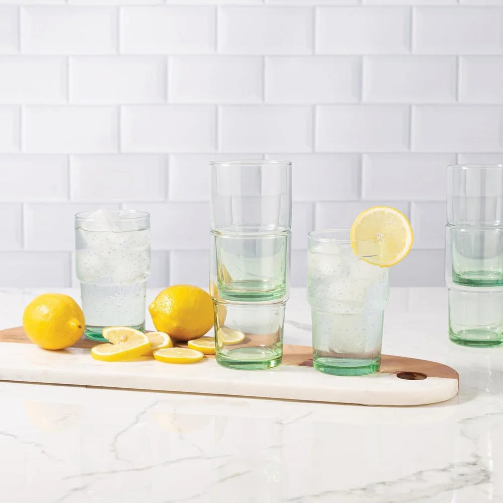 EcoStack Verde Recycled Glass Tumbler Set (8-Piece)