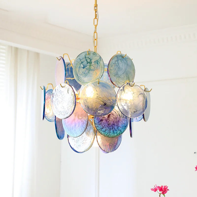 Aurora Opaline Cascade Chandelier