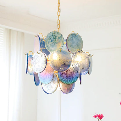 Aurora Opaline Cascade Chandelier