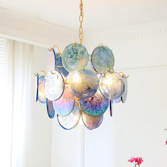 Aurora Opaline Cascade Chandelier