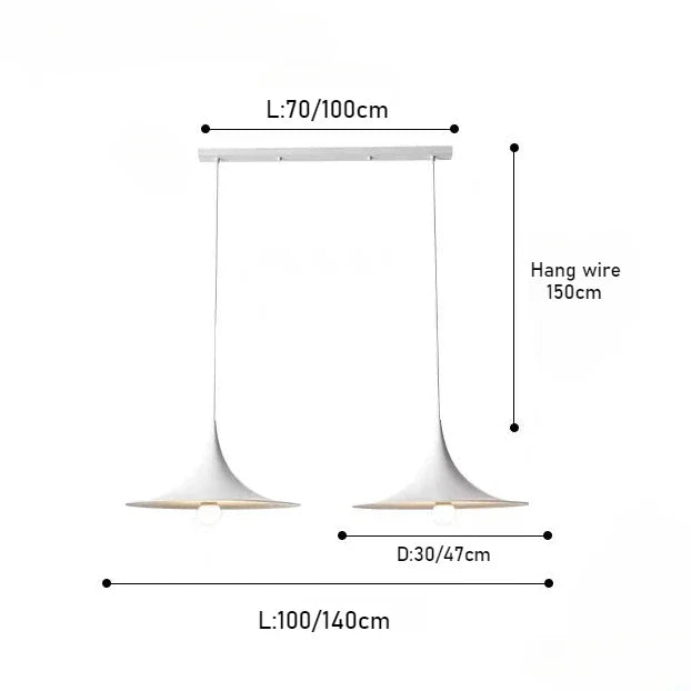 Twist Cone Pendant Light