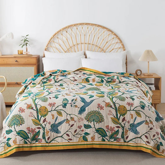 Verdant Aviary Blanket