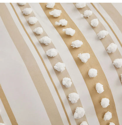 WanderWeave Pom-Stripe Bedding Set