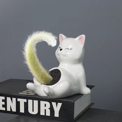 The Sassy Cat Planter