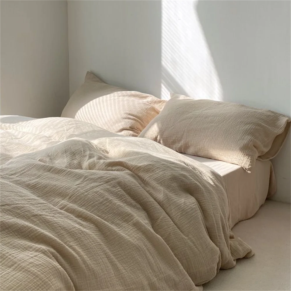 FLEURÉLLE French Washed Cotton Bedding Set