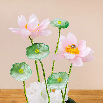 Clear Quartz Lotus Blossom