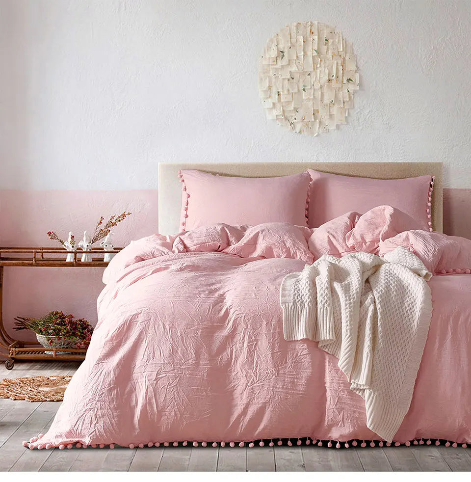 Pom-Pom Cloudscape Duvet Set