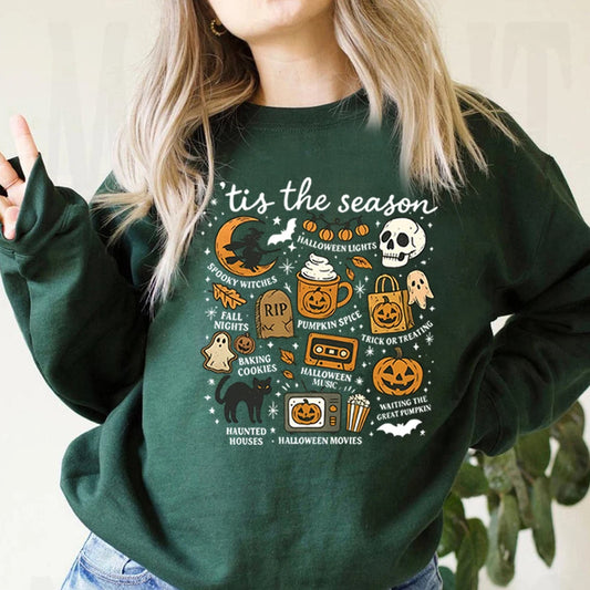 Tis The Season Retro Halloween Sweatshirt