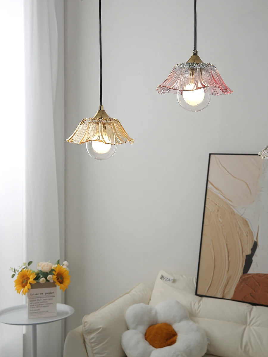 Petaluxe Glass Bloom Pendant Light