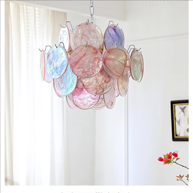 Aurora Opaline Cascade Chandelier