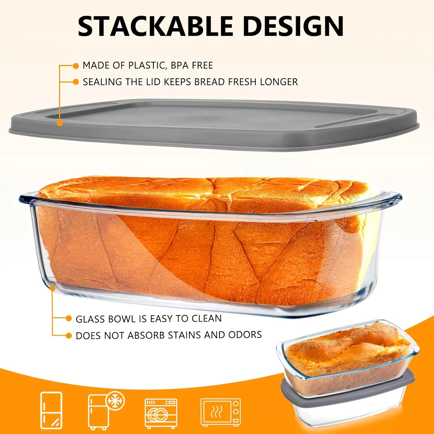 ClearBake DuoVault™ Glass Loaf Set