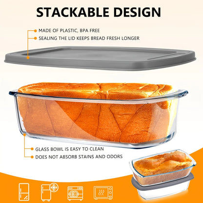ClearBake DuoVault™ Glass Loaf Set