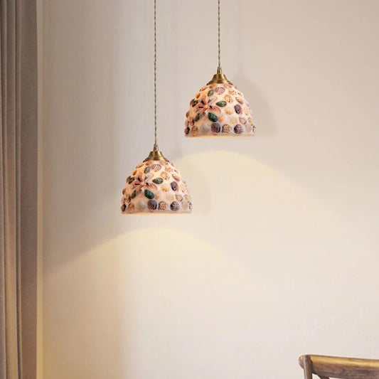 Ocean Pearl Mosaic Pendant Lamp