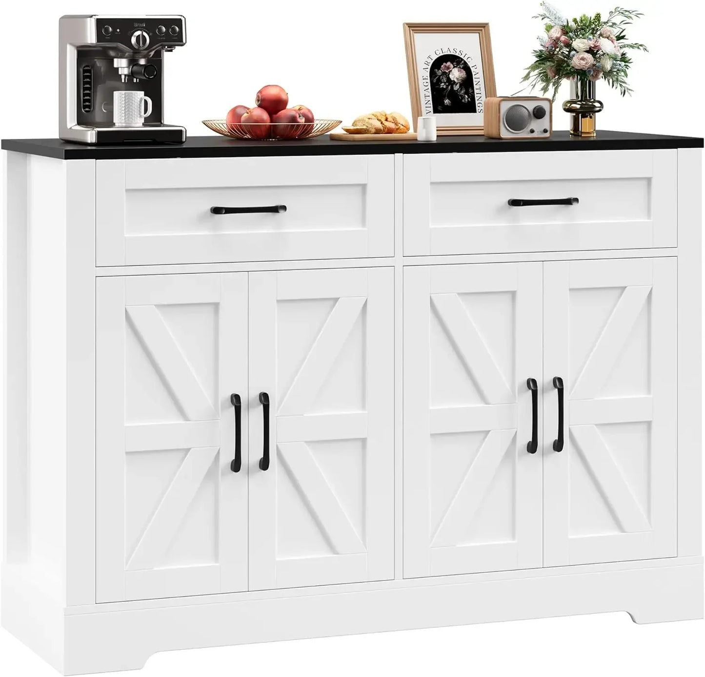 Havenridge Farmhouse Kitchen Storage Sideboard