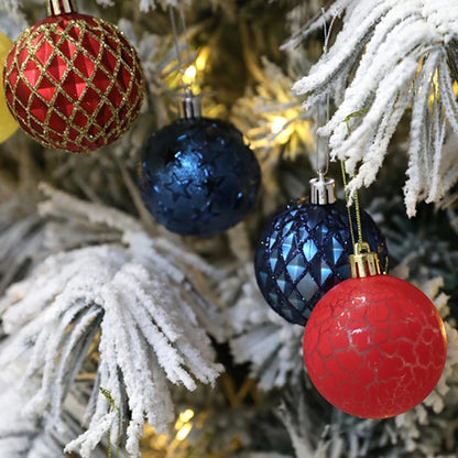 12Pcs Mix Pattern Christmas Ball Tree Decor