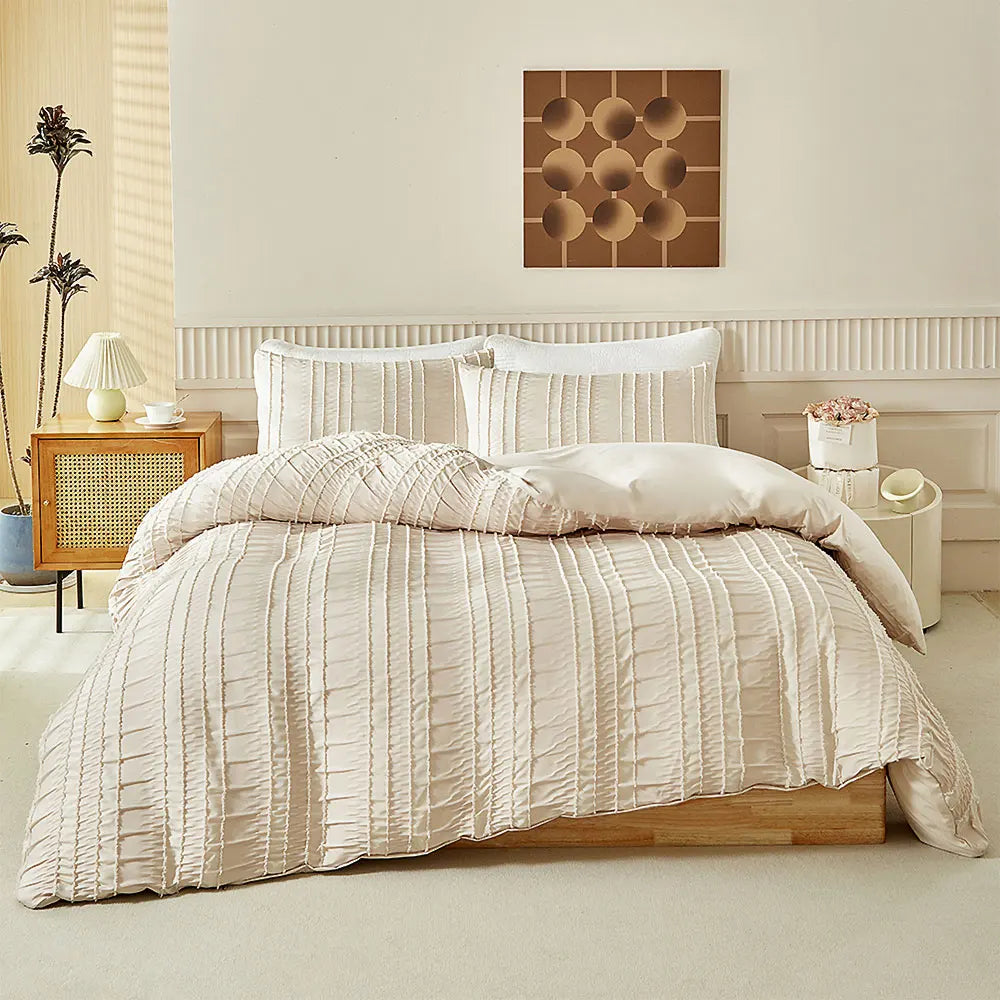 Pleated Tranquility Bedding Set