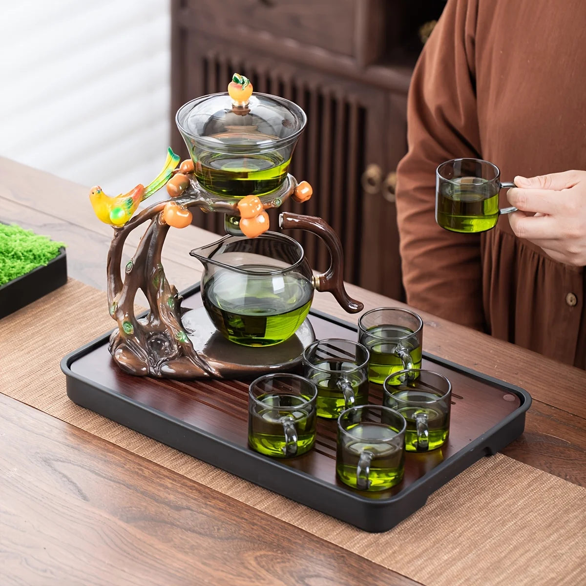AmberBranch™ Teapot Pour Ritual Set