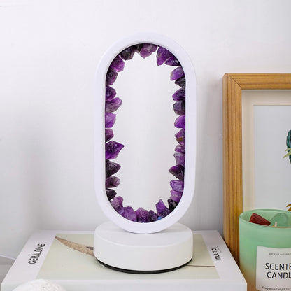 Natural Amethyst Oval Night Light