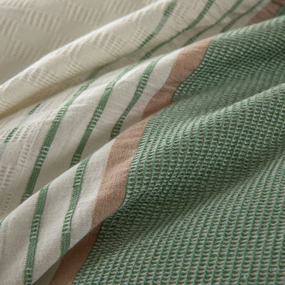NORDÉLLE Cotton Stripe Duvet Cover Set