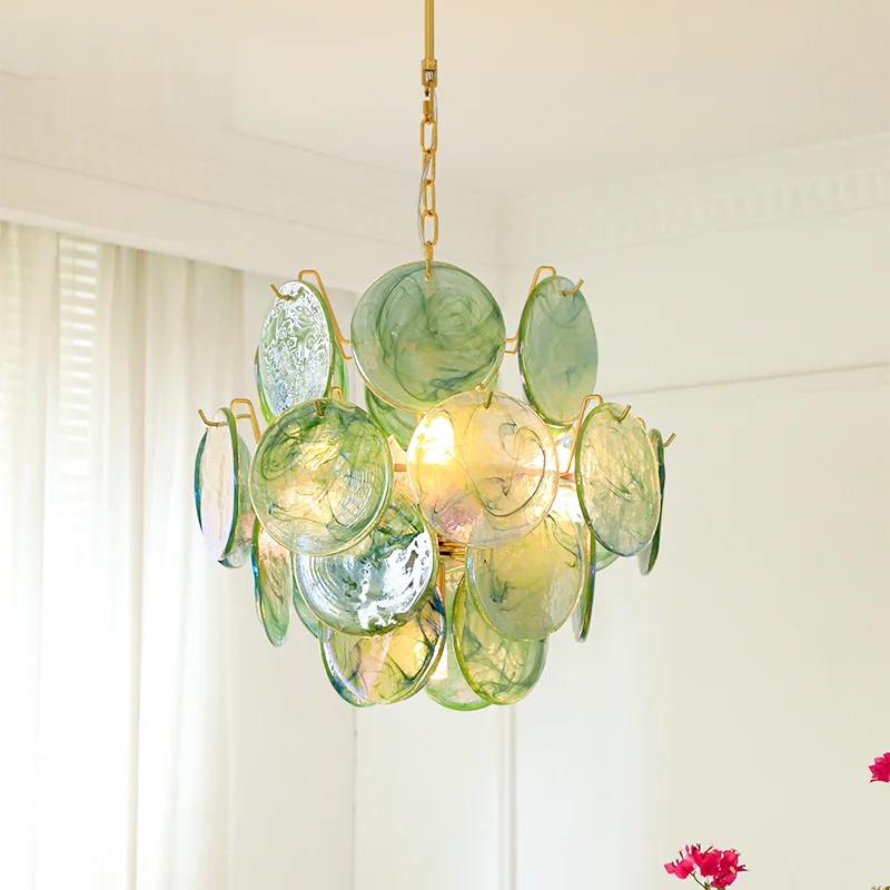 Aurora Opaline Cascade Chandelier