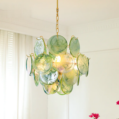 Aurora Opaline Cascade Chandelier