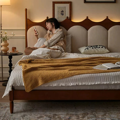 CrownRest™ Solid Wood Bed