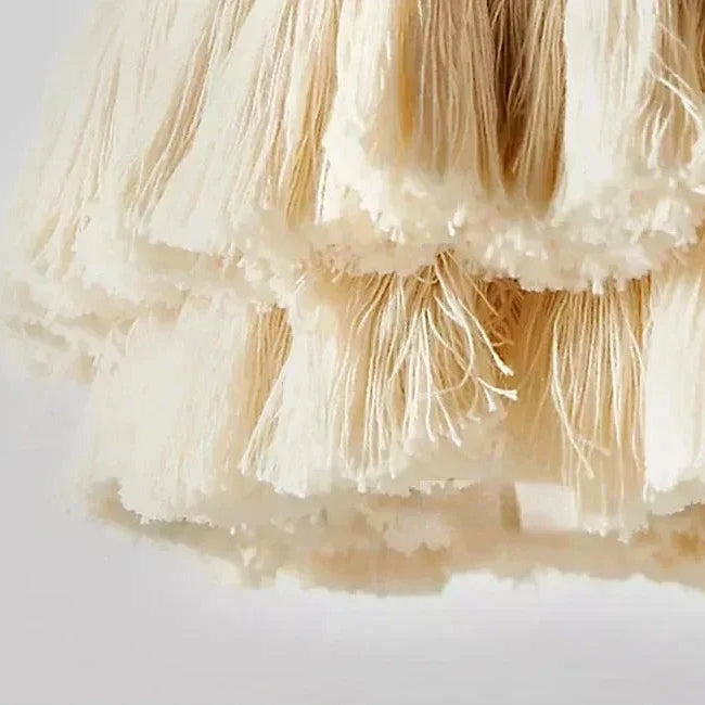 Liora Woven Halo Tassels Pendant Light