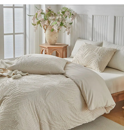 FeatherWhisper Textured Duvet Set