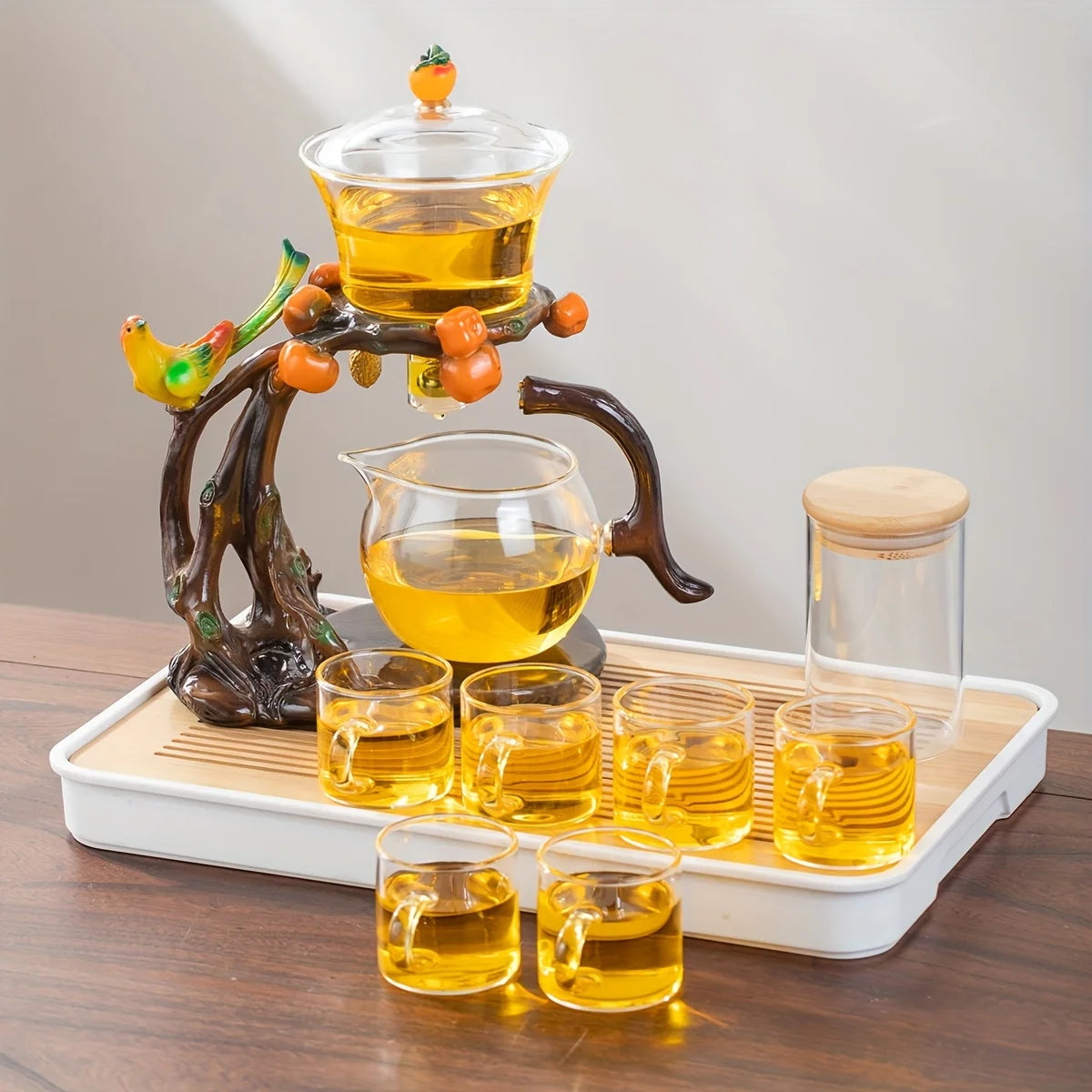 AmberBranch™ Teapot Pour Ritual Set