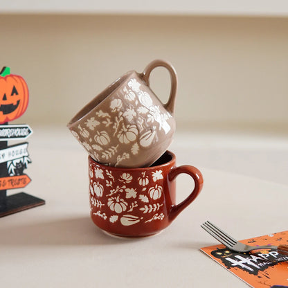 Autumn Harvest Frosted Pumpkin Mug