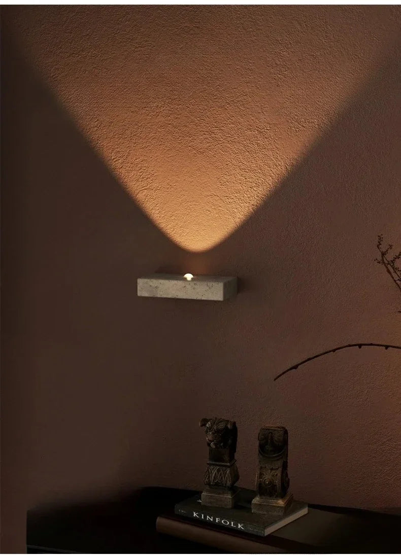 Linea Travertine Wall Sconce